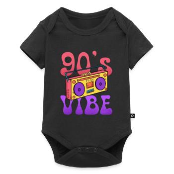 Music I have the vibe 90s - Baby Premium short-sleeve bodysuit - black - Front