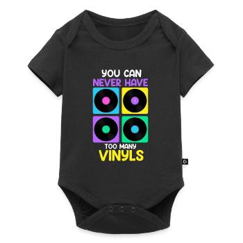 You can never have enough vinyl record - Baby Premium short-sleeve bodysuit - black - Front