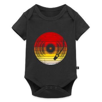 Musician DJ nothing better than vinyl - Baby Premium short-sleeve bodysuit - black - Front