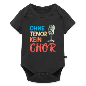 Musique Sans ténor pas de chœur Les chanteurs chantent - Body à manches courtes Premium Bébé - noir - Devant