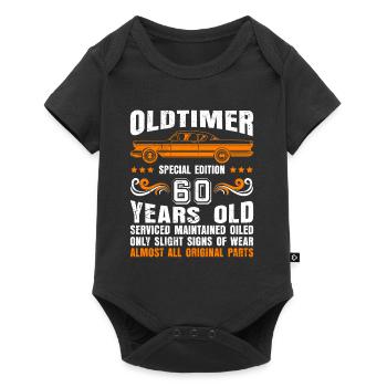 60e anniversaire toutes les pièces d’origine 60 ans - Body à manches courtes Premium Bébé - noir - Devant