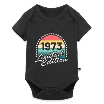 Limitée 1973 50e anniversaire 50 ans hommes - Body à manches courtes Premium Bébé - noir - Devant