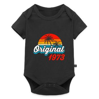 Original VIntage 1973 50e anniversaire 50 ans - Body à manches courtes Premium Bébé - noir - Devant