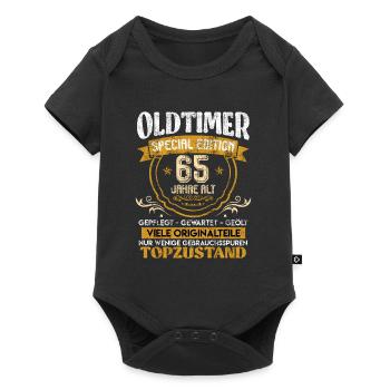 Classic car 65 years old 65 birthday - Baby Premium short-sleeve bodysuit - black - Front