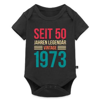 Des hommes légendaires de 50 ans depuis 50 ans - Body à manches courtes Premium Bébé - noir - Devant