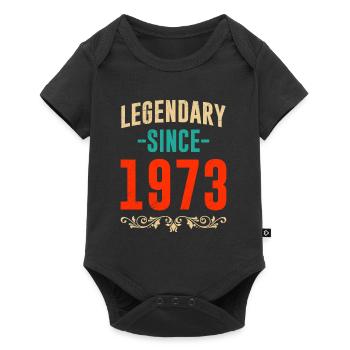 Légendaire depuis 1973 50e anniversaire 50e anniversaire - Body à manches courtes Premium Bébé - noir - Devant