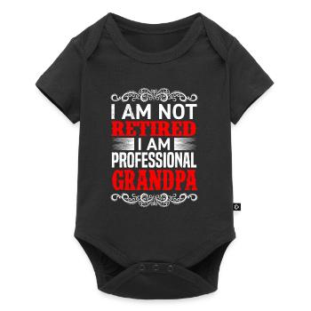 Retirement Grandpa Retirement Retirement - Baby Premium short-sleeve bodysuit - black - Front