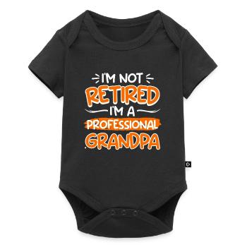 Professional Grandpa Retirement Pensioner - Baby Premium short-sleeve bodysuit - black - Front
