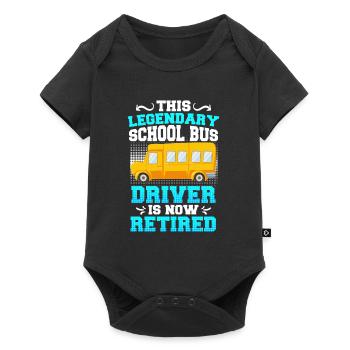Chauffeur d’autobus scolaire Départ à la retraite en 2023 - Body à manches courtes Premium Bébé - noir - Devant