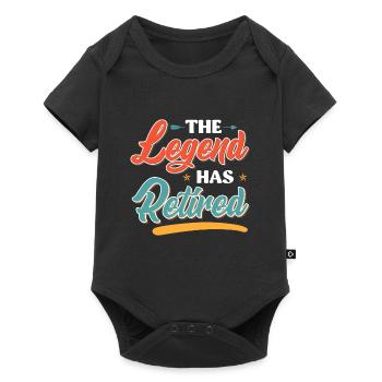 The legend retires - Baby Premium short-sleeve bodysuit - black - Front