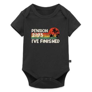 Pension 2023 I have finished Pensioner Pensioner - Baby Premium short-sleeve bodysuit - black - Front