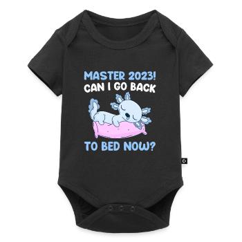 Puis-je retourner me coucher maintenant? Master 2023 - Body à manches courtes Premium Bébé - noir - Devant
