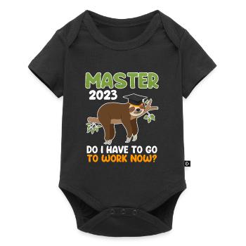 Master 2023 ! Do I have to work now? - Baby Premium short-sleeve bodysuit - black - Front