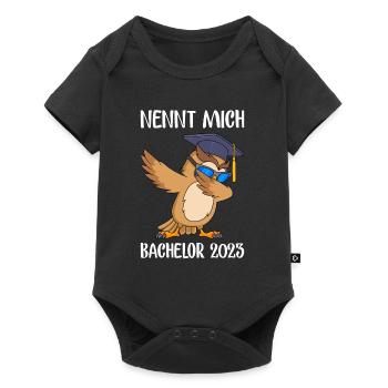 Nennt mich Bachelor 2023 Bachelor Abschluss - Baby Premium Kurzarmbody - Schwarz - Vorne