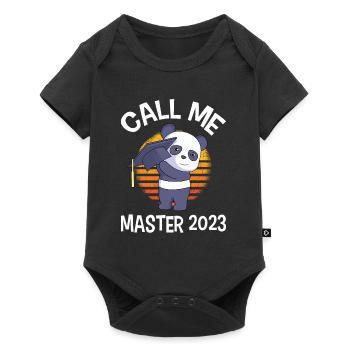 Call me Master 2023 Master's degree - Baby Premium short-sleeve bodysuit - black - Front