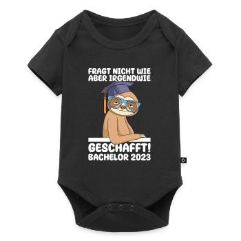 Irgendwie den Bachelor 2023 geschafft - Baby Premium Kurzarmbody - Schwarz - Vorne
