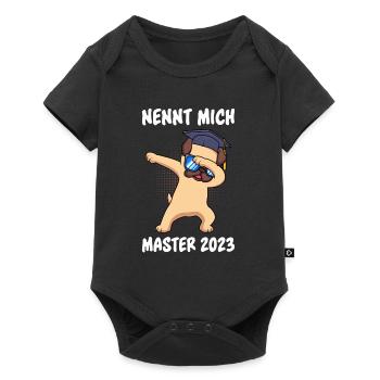Master Abschluss 2023 Master - Baby Premium Kurzarmbody - Schwarz - Vorne