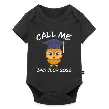 Call me Bachelor 2023 Study Degree - Baby Premium short-sleeve bodysuit - black - Front