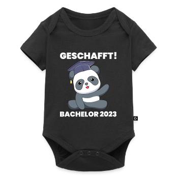 Geschafft Bachelor 2023 Bachelor Abschluss - Baby Premium Kurzarmbody - Schwarz - Vorne