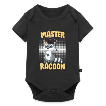 Master Racoon 2023 Master Degree - Baby Premium short-sleeve bodysuit - black - Front