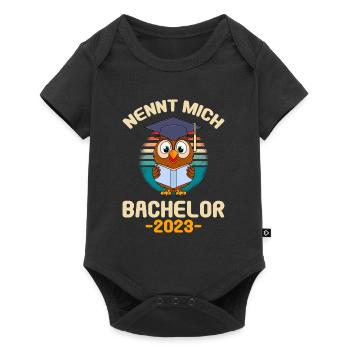 Nennt mich Bachelor 2023 Studium Abschluss - Baby Premium Kurzarmbody - Schwarz - Vorne