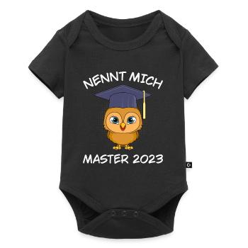 Call me Master 2023 Master Abschluss - Baby Premium Kurzarmbody - Schwarz - Vorne