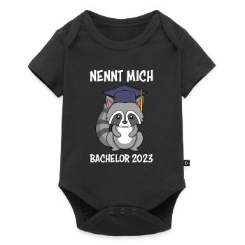 Bachelor 2023 Bachelor Abschluss 2023 - Baby Premium Kurzarmbody - Schwarz - Vorne