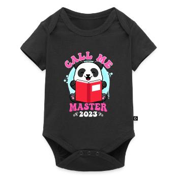 Appelez-moi Master 2023 Panda Master Degree - Body à manches courtes Premium Bébé - noir - Devant