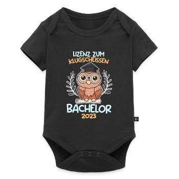 Lizenz zum Klugscheißen Bachelor 2023 - Baby Premium Kurzarmbody - Schwarz - Vorne