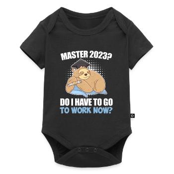 Master Degree 2023 from Bet-Chiller to Master - Baby Premium short-sleeve bodysuit - black - Front