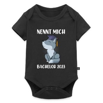 Nennt mich Bachelor 2023 Bachelor Abschluss - Baby Premium Kurzarmbody - Schwarz - Vorne