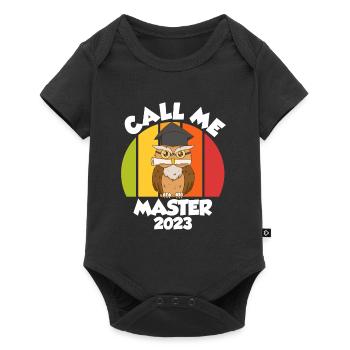 Call me Master 2023 Master Degree - Baby Premium short-sleeve bodysuit - black - Front