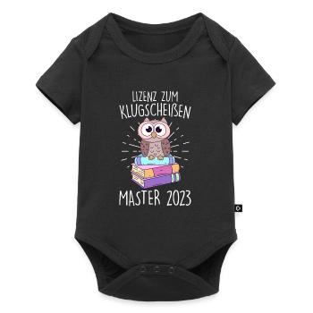 Lizenz zum Klugscheißen Master 2023 - Baby Premium Kurzarmbody - Schwarz - Vorne