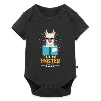 Master's Degree 2023 Call Me Master - Baby Premium short-sleeve bodysuit - black - Front