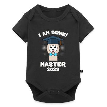 Master 2023 I have finished Master Degree 2023 - Baby Premium short-sleeve bodysuit - black - Front