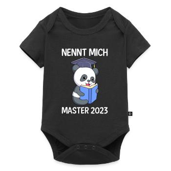 Master Abschluss 2023 Masterabschluss - Baby Premium Kurzarmbody - Schwarz - Vorne