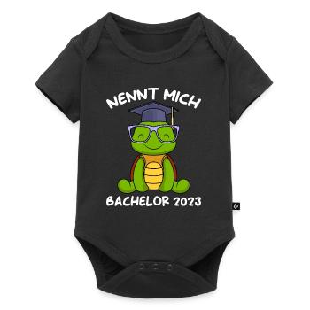 Nennt mich Bachelor 2023 Bachelor Abschluss - Baby Premium Kurzarmbody - Schwarz - Vorne