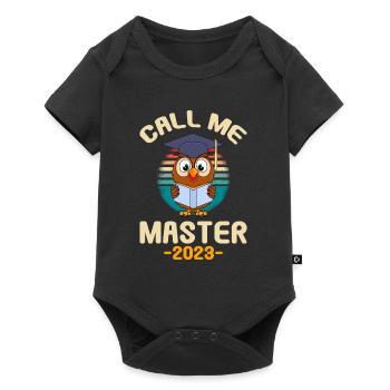 Call me Master 2023 Master's Degree - Baby Premium short-sleeve bodysuit - black - Front