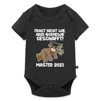 Master 2023 - Baby Premium Kurzarmbody - Schwarz - Vorne