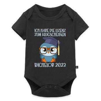 Bachelor 2023 Bachelor Abschluss - Baby Premium Kurzarmbody - Schwarz - Vorne