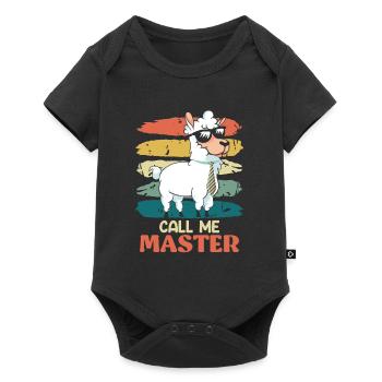 Call me Master Degree - Baby Premium short-sleeve bodysuit - black - Front