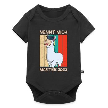 Master Abschluss 2023 - Baby Premium Kurzarmbody - Schwarz - Vorne