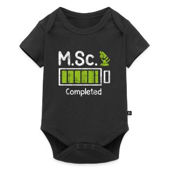 M.Sc completed Master Degree Master of Science - Baby Premium short-sleeve bodysuit - black - Front