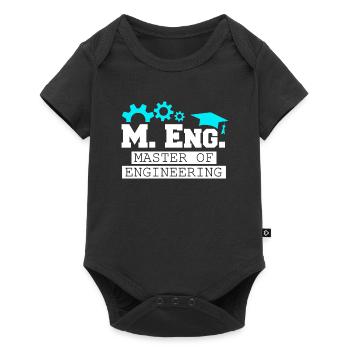 I am Master of Engineering Master's degree - Baby Premium short-sleeve bodysuit - black - Front