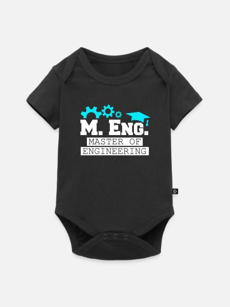 Ich bin Master of Engineering Master Abschluss - Baby Premium Kurzarmbody - Schwarz
