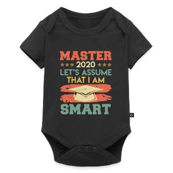 Finally Graduation Master 2020 Master Degree - Baby Premium short-sleeve bodysuit - black - Front