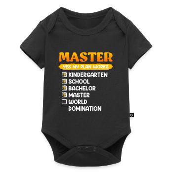 Kindergarten School Bachelor Master Degree - Baby Premium short-sleeve bodysuit - black - Front