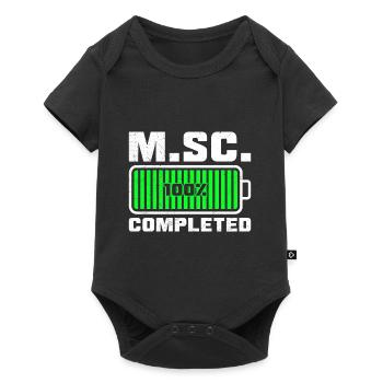 Loading complete Master's degree Master of Science - Baby Premium short-sleeve bodysuit - black - Front