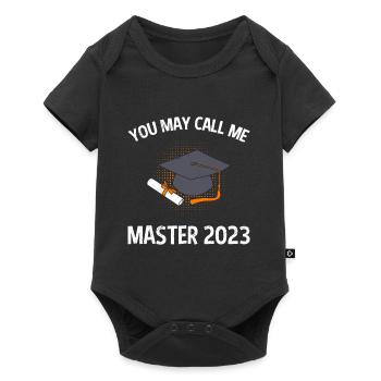 You Can Call Me Master 2023 Master's Degree - Baby Premium short-sleeve bodysuit - black - Front