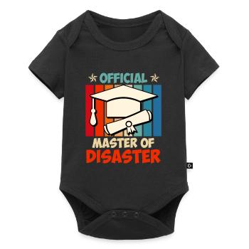 Master officiel de Master en catastrophes - Body à manches courtes Premium Bébé - noir - Devant